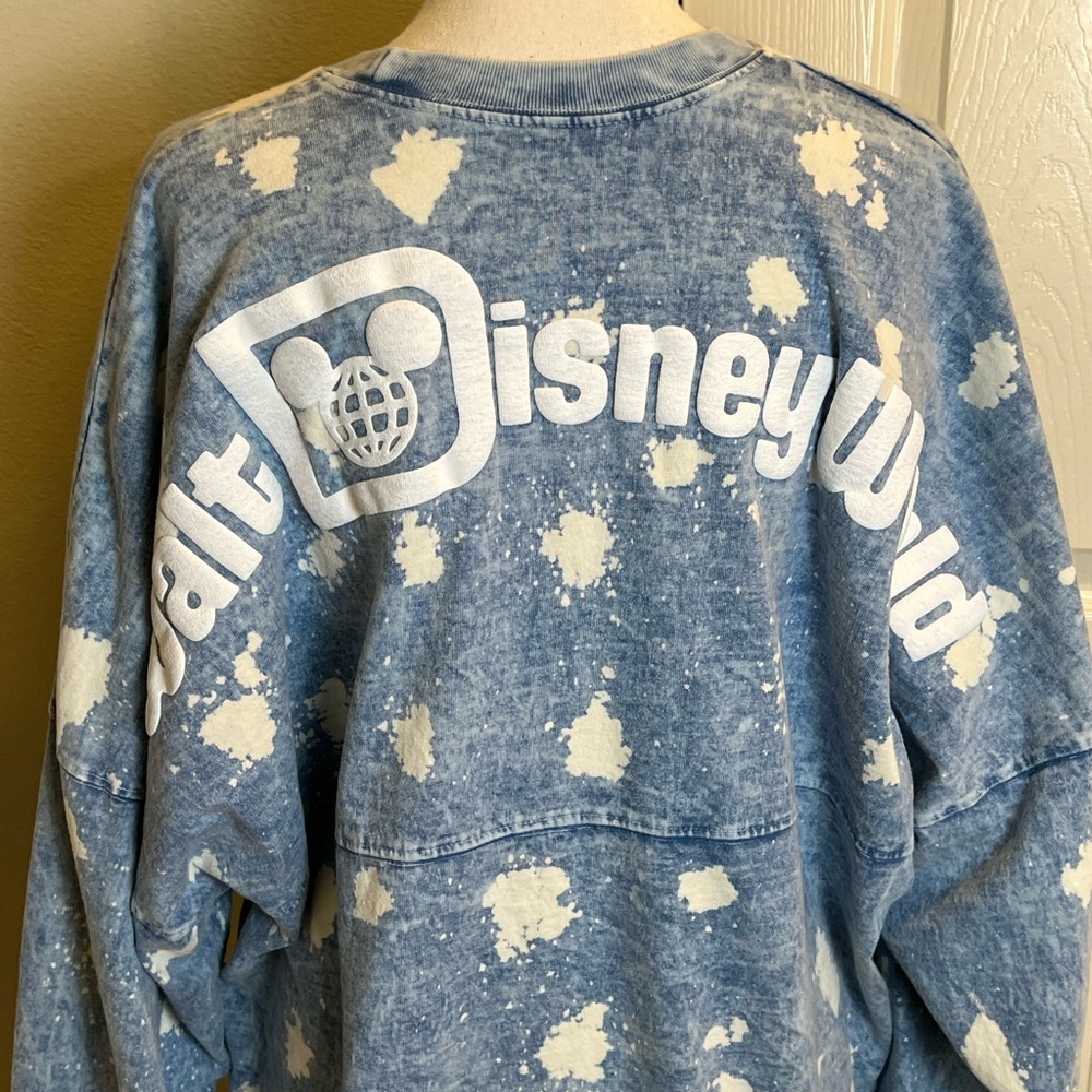 Walt Disney World Denim Look/Bleach Splatter Spirit Jersey - Picture 2 of 12